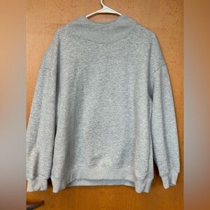 Gray Mockneck Sweatshirt